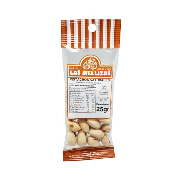 PISTACHOS NATURALES LAS MELLIZAS 25 GR