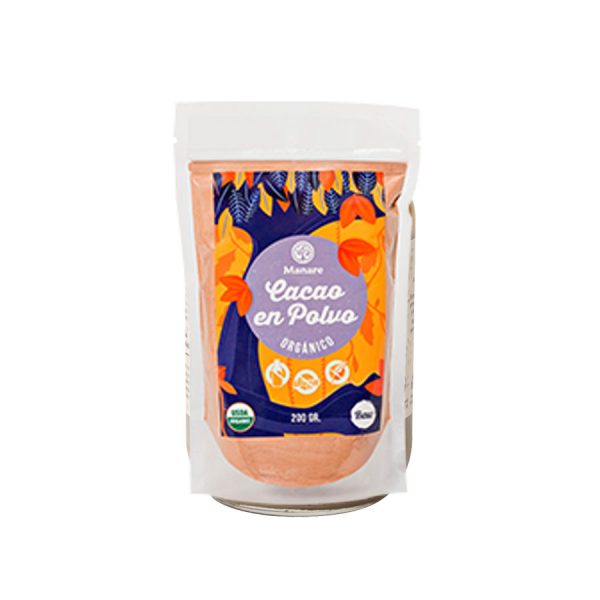 CACAO EN POLVO RAW MANARE 200 GR